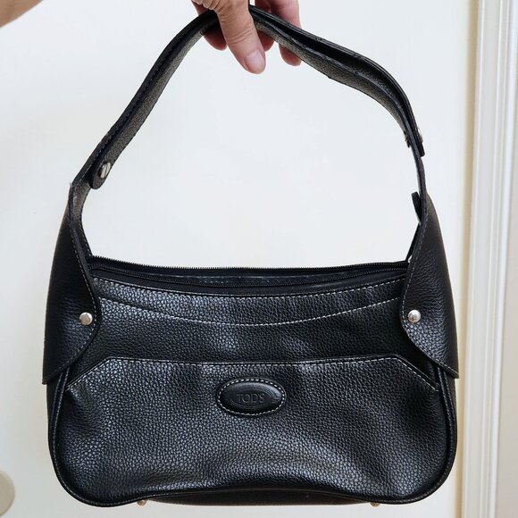 Tod's Black Leather 2Way Adjustable Shoulder Strap Micro Handbag Bag Purse - Picture 9 of 16